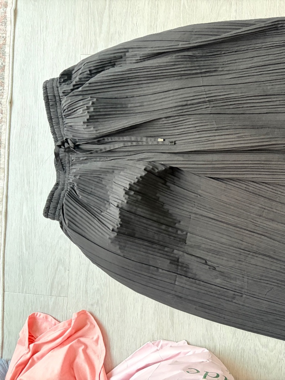 Long black wide pants